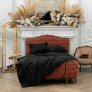 Постельное белье German Grass Silk Bliss "Diamond Black", семейное