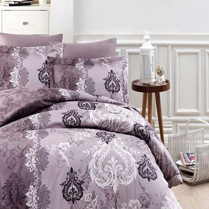 Постельное белье Do&Co Delux "Lona", 1,5 спальное, лиловый