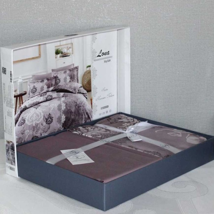 Постельное белье Do&Co Delux "Lona", 1,5 спальное, лиловый