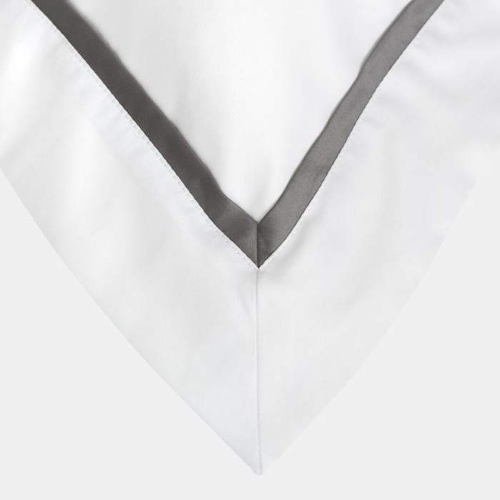 Наволочка  German Grass узкая отделка "Alpine Graphite Allure", 50x90 см, 2 шт, белый