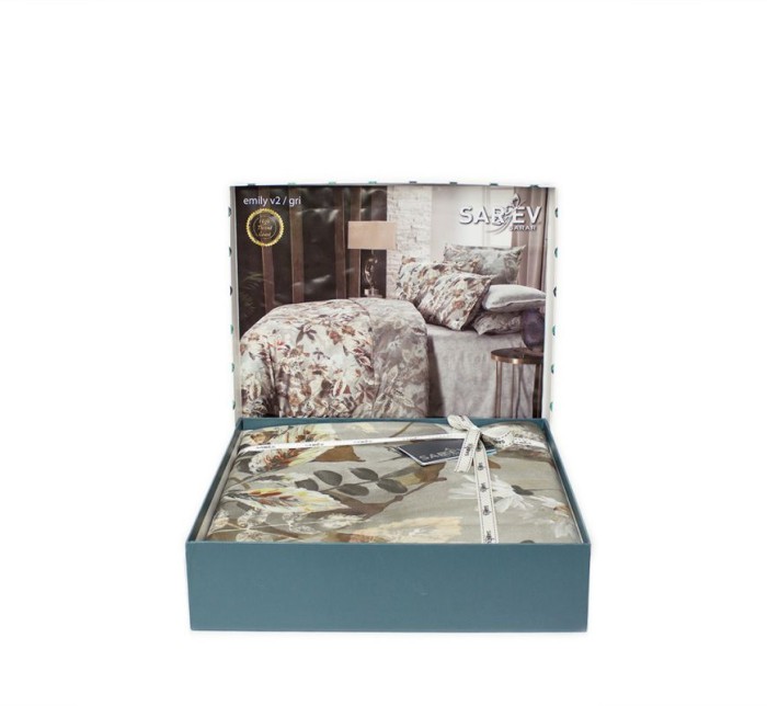 Постельное белье Sarev "Emily", 1,5 спальное, серый