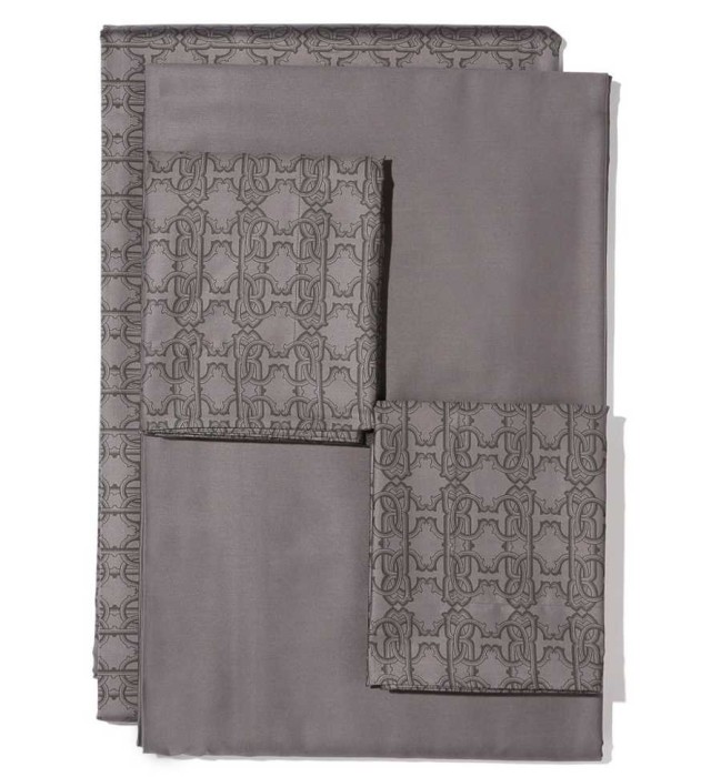 Постельное белье Roberto Cavalli "Basic 003", king-size, серый