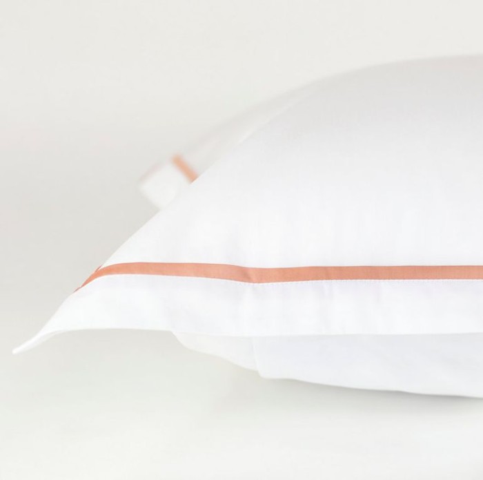 Наволочка German Grass "Salzburg Rose", 70x70 см, 2 шт, белый