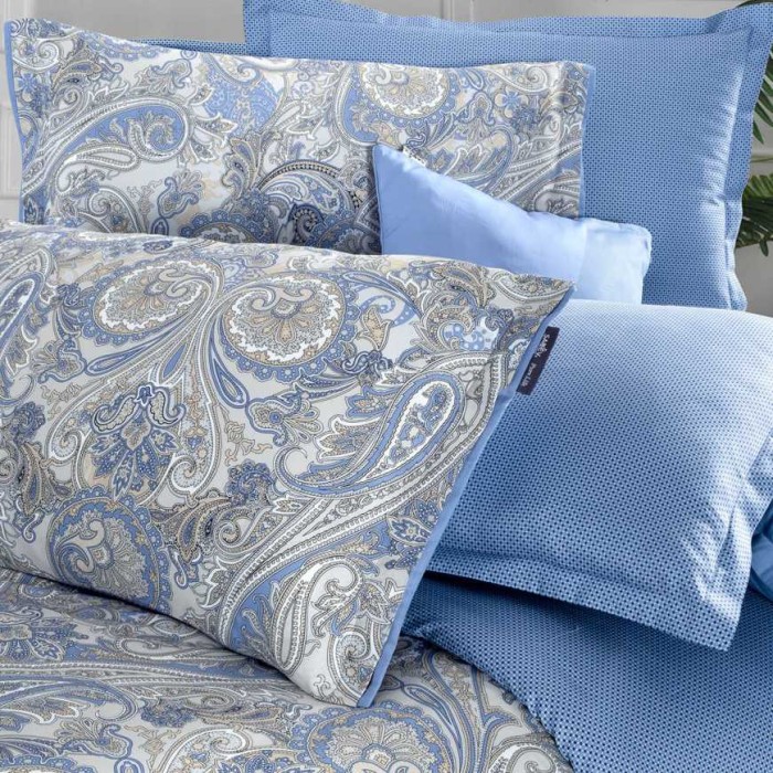 Постельное белье Sarev "Volga", 1,5 спальное, синий