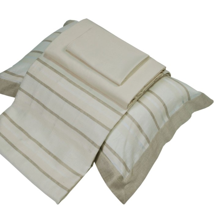 Пододеяльник Hamam "Hanim Striped", 220x240 см, слоновая кость