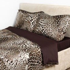 Постельное белье ROBERTO CAVALLI "BRAVO" 001, семейное, коричневый