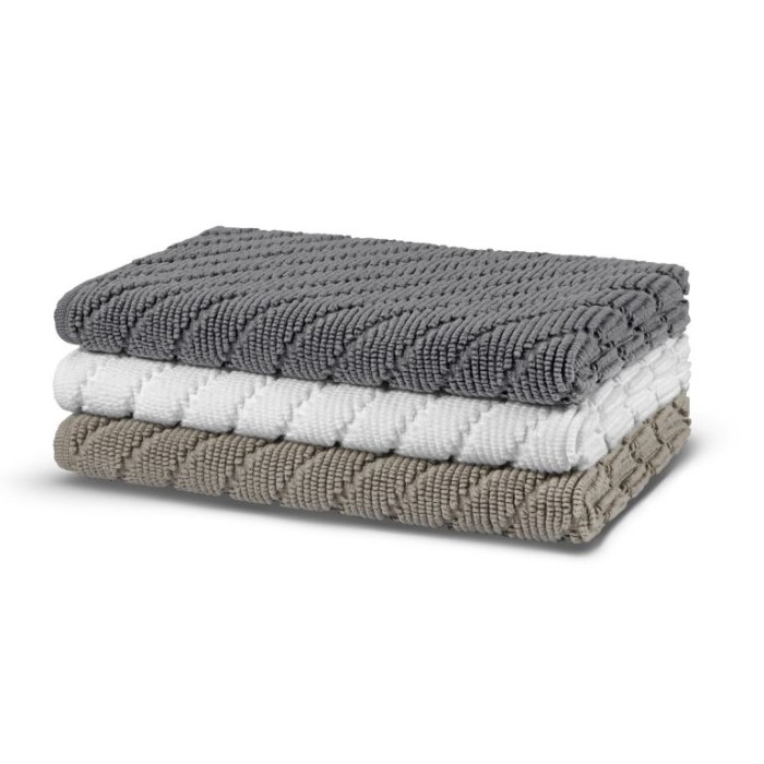 Коврик Hamam для ног "Diagonal", 60x95 см, белый