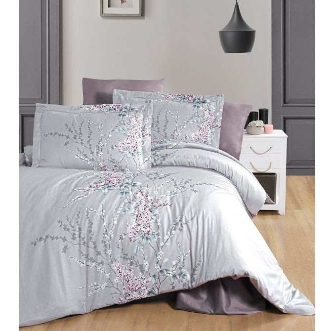 Постельное белье Do&Co Deluxe "Wisteria", семейное, лиловый