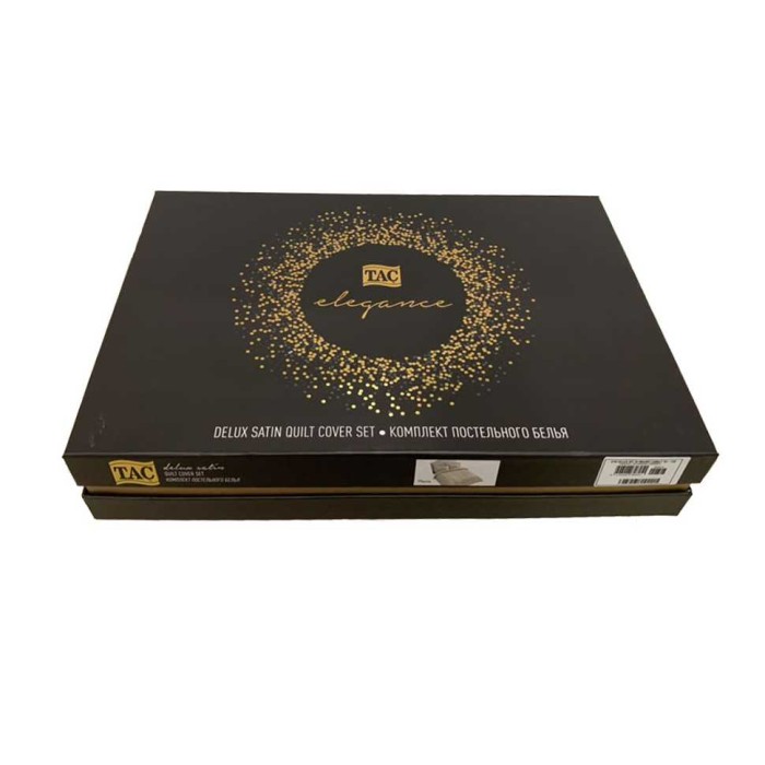 Постельное белье Tac Elegance "Diamond", 2-х спальное (евро), бежевый