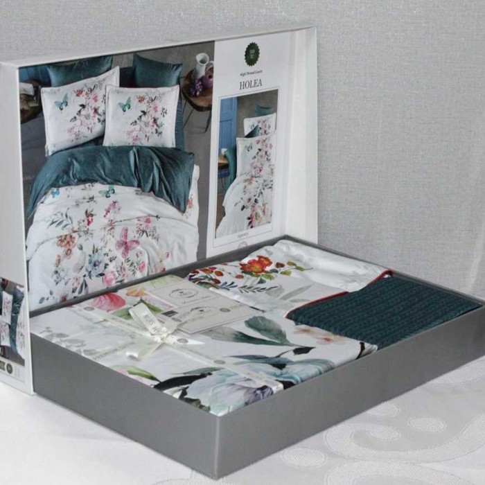 Постельное белье Do&Co Premium "Holea", 2-х спальное (евро), зеленый