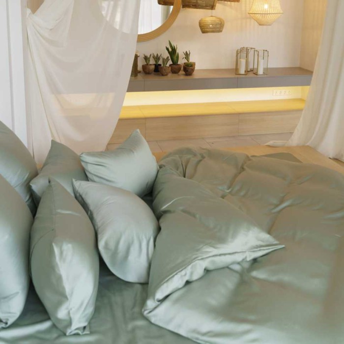 Пододеяльник German Grass "Olive Brilliant", 200x200 см