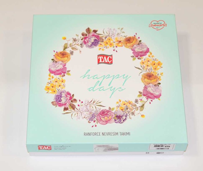 Постельное белье Tac ранфорс "Mirabel", 1,5 спальное, розовый