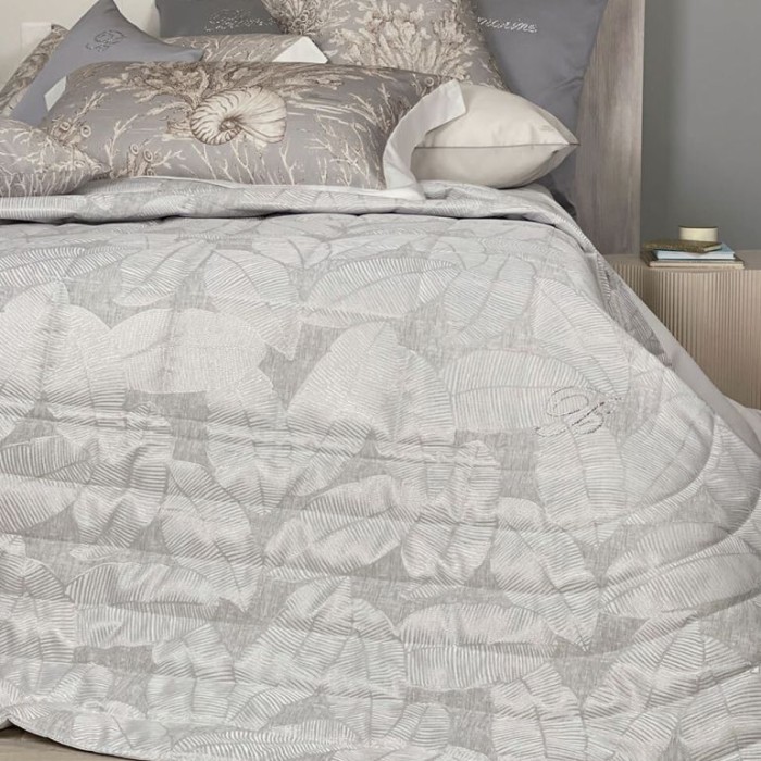 Покрывало Blumarine "Jennifer", 270x270 см, серо-голубой