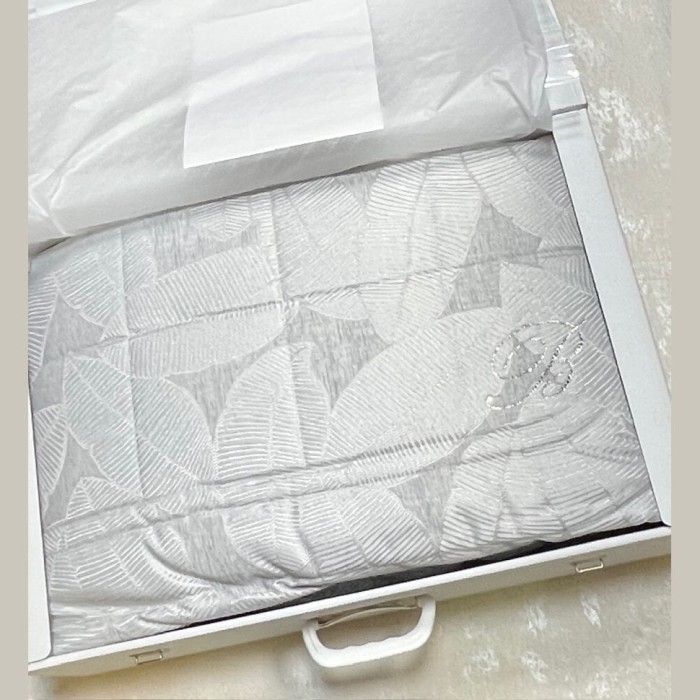 Покрывало Blumarine "Jennifer", 270x270 см, серо-голубой