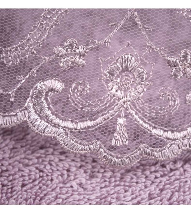 Набор полотенец Tivolyo "Lina", 2 шт, фиолетовый