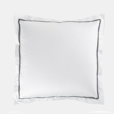 Наволочка  German Grass узкая отделка &quot;Alpine Graphite Allure&quot;, 70x70 см, 2 шт, белый
