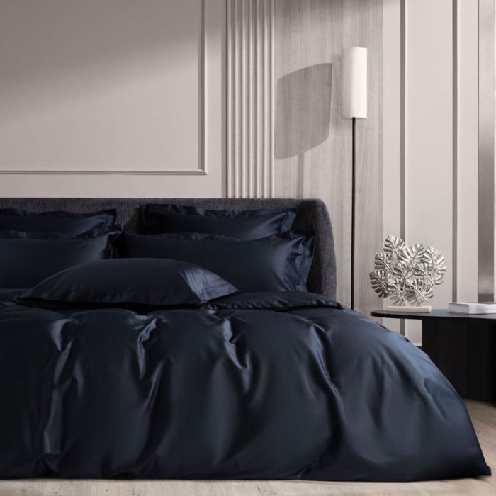 Постельное белье German Grass "Dark Onyx Allure", семейное, черный